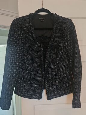 Willi Smith Dark Blue Tweed Blazer